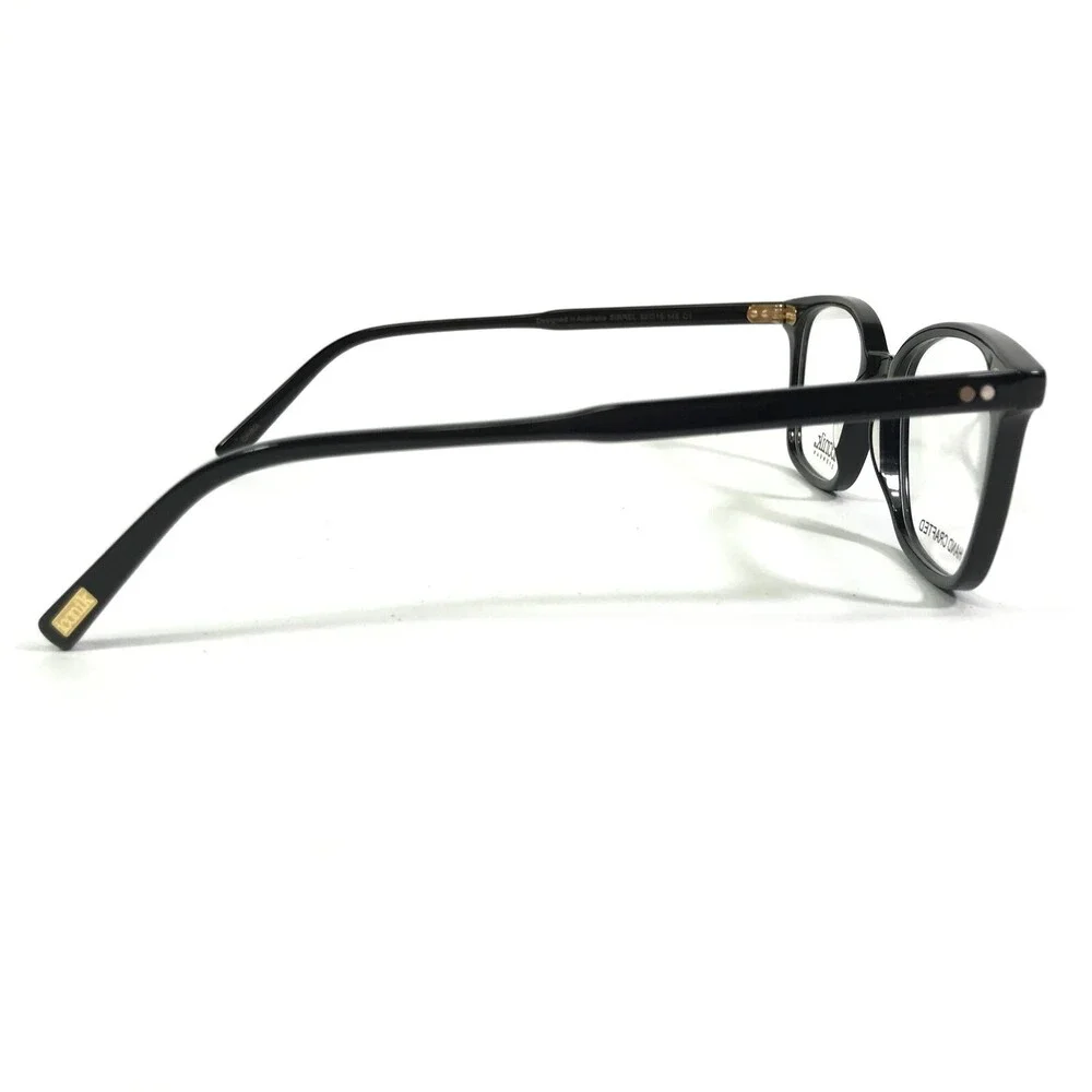 Iconik Eyeglasses Frames SIRREL C1 Black Square Full Rim Horn Rim 52-19-145